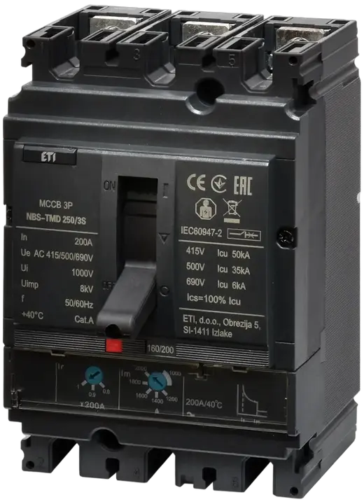 Kép erről: NBS-TMD 250/3S 200A 3P