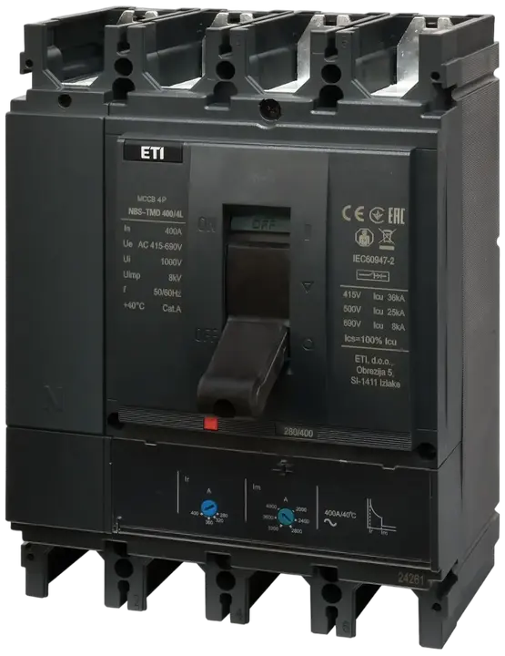 Kép erről: NBS-TMD 400/4L 400A 4P