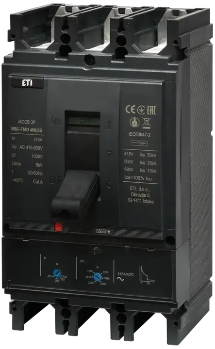 Kép erről: NBS-TMD 400/3S 315A 3P
