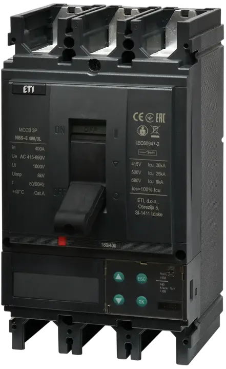 Kép erről: NBS-E 400/3L LCD 400A 3P
