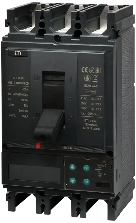 Kép erről: NBS-E 400/3S LCD 400A 3P