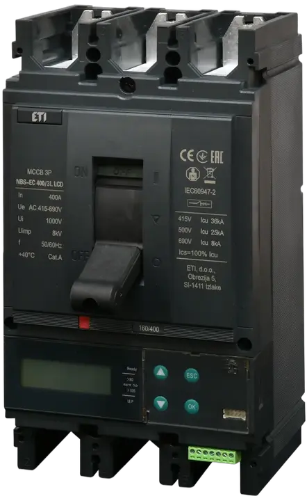 Kép erről: NBS-EC 400/3L LCD 400A 3P