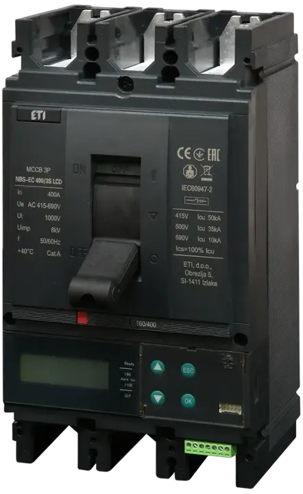 Kép erről: NBS-EC 400/3S LCD 400A 3P