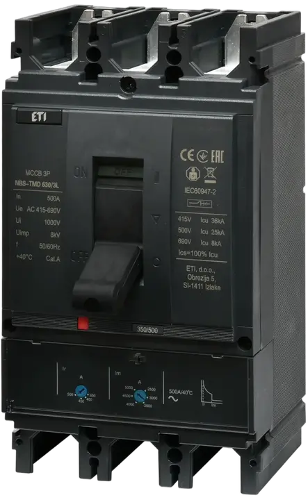 Kép erről: NBS-TMD 630/3L 500A 3P