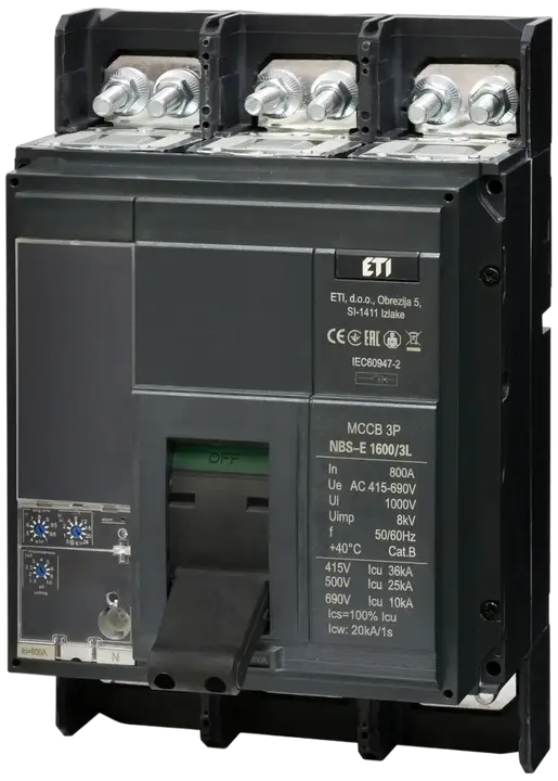 Kép erről: NBS-E 1600/3L 800A 3P