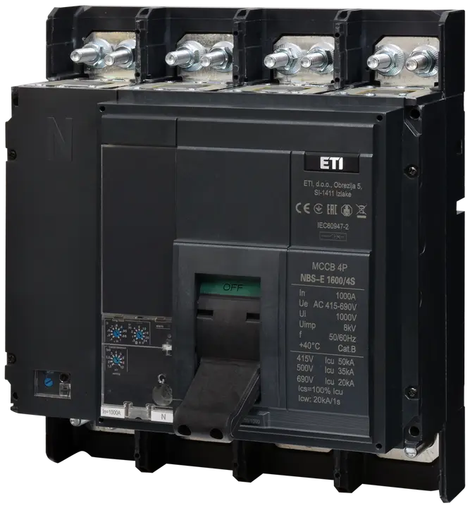 Kép erről: NBS-E 1600/4S LCD 1000A 4P