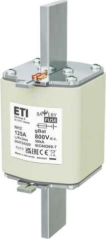 NH2 gBat 125A/800V DC