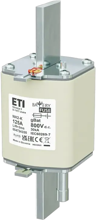 Kép erről: NH2/K gBat 125A/800V DC
