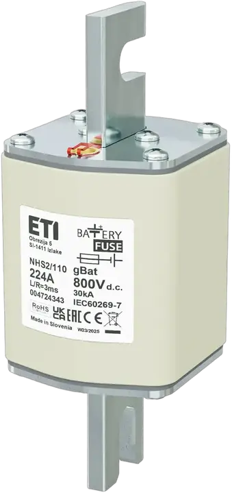 Kép erről: NHS2/110 gBat 224A/800V DC