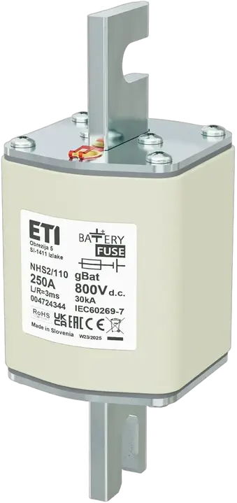 Kép erről: NHS2/110 gBat 250A/800V DC