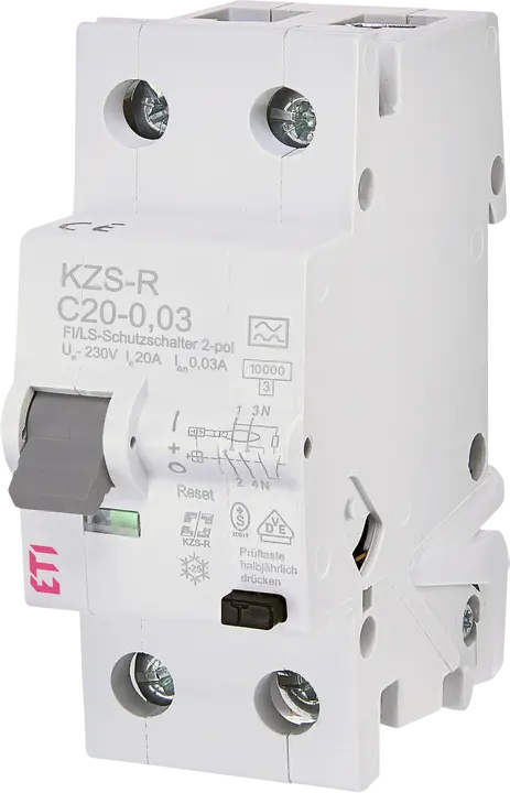 Kép erről: * KZS-R 1p+N A C20/0.03